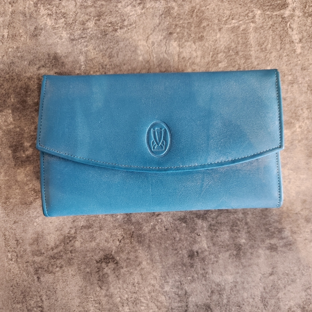 "Prince Gardner" Vintage Leather Wallet Checkbook Holder NWOT